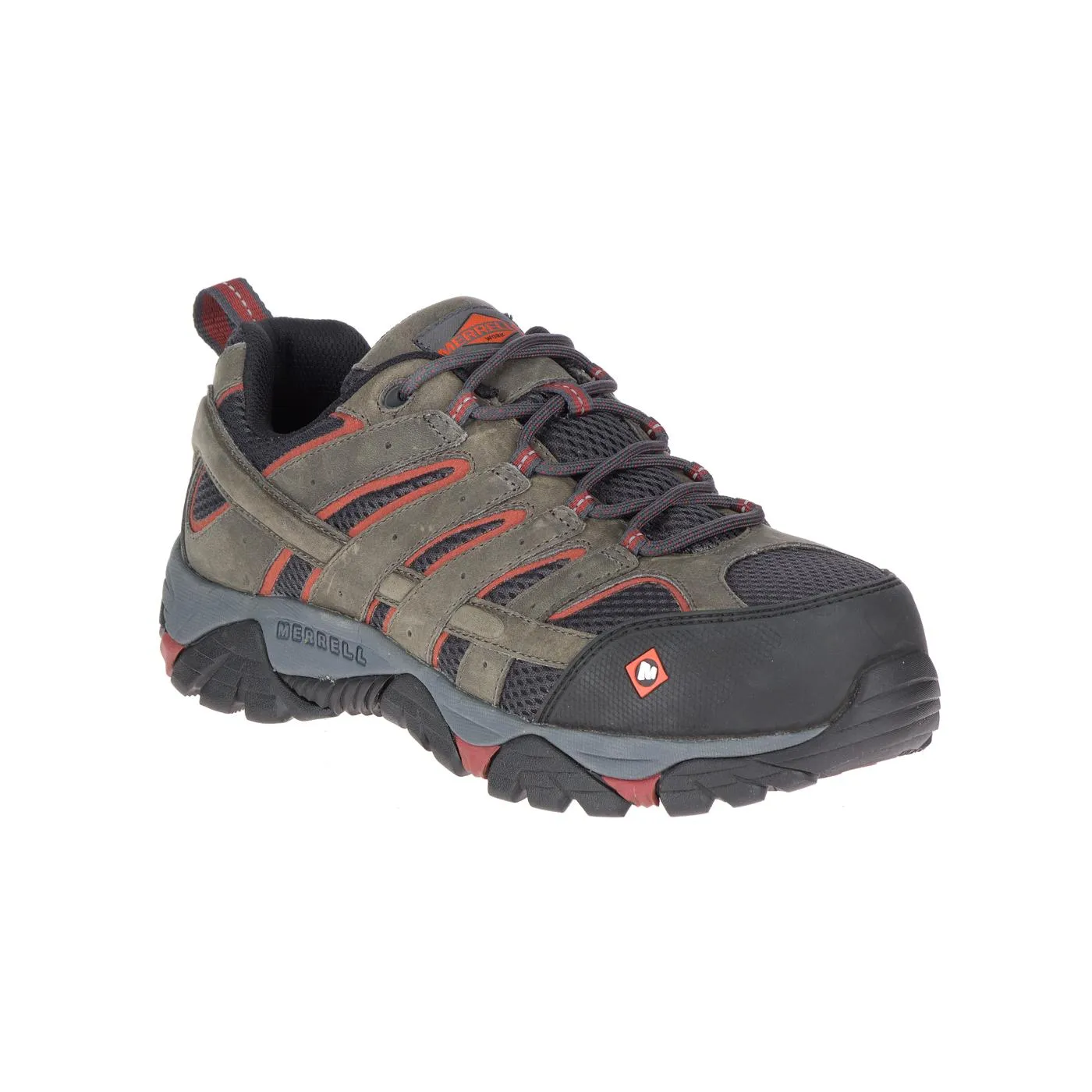 MOAB VERTEX VENT MEN'S COMPOSITETOE WORK SHOES PEWTER