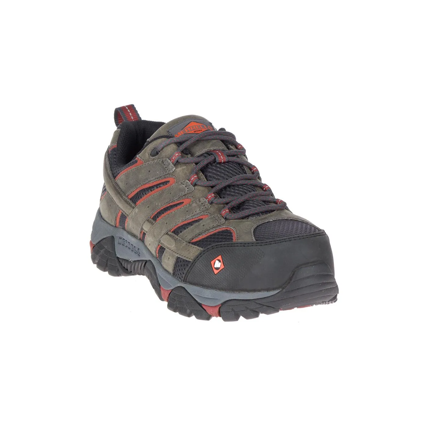 MOAB VERTEX VENT MEN'S COMPOSITETOE WORK SHOES PEWTER