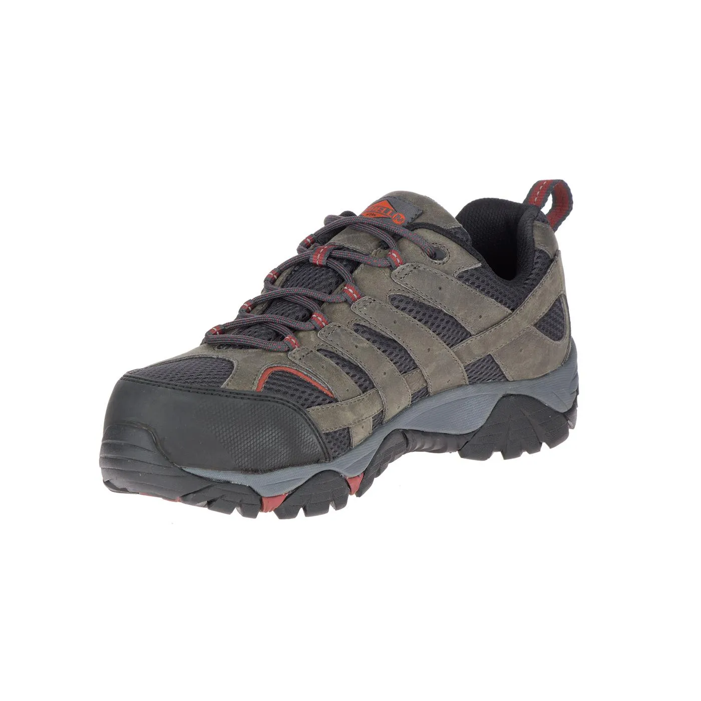 MOAB VERTEX VENT MEN'S COMPOSITETOE WORK SHOES PEWTER
