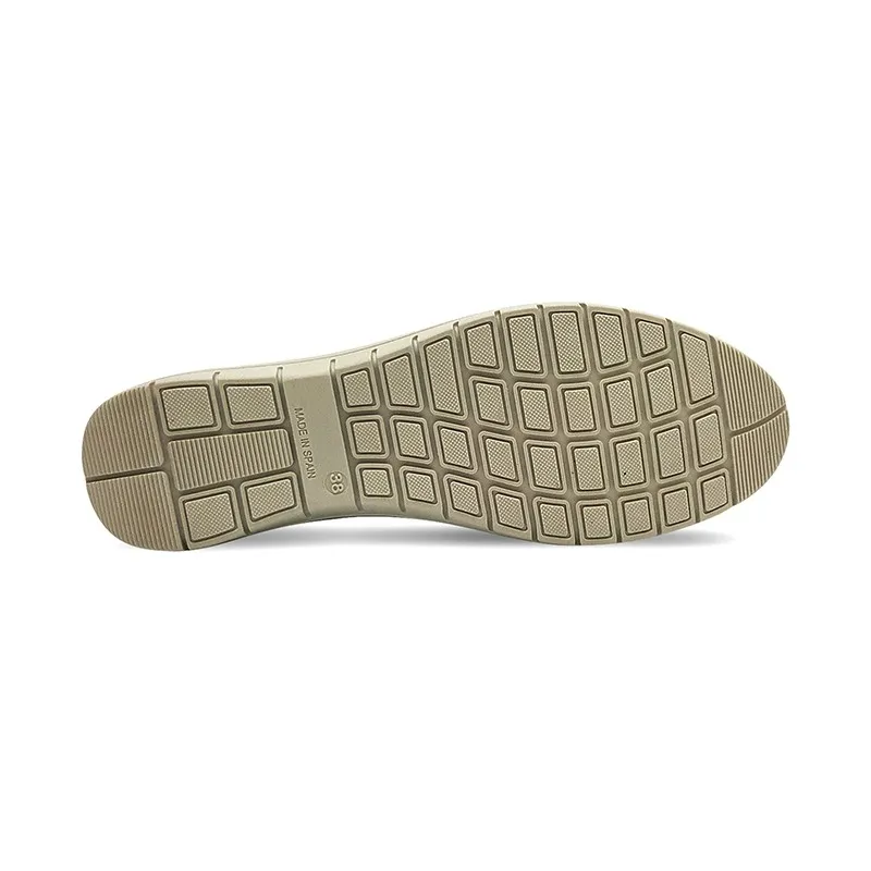 Mocasines Mujer Piel Blanda Cuña 1709CA Cuero, de Casual