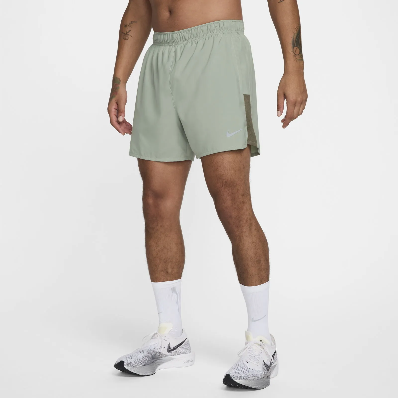 NIKE CHALLENGER DRIFIT RUNNING SHORTS WITH BUILTIN BRIEFS