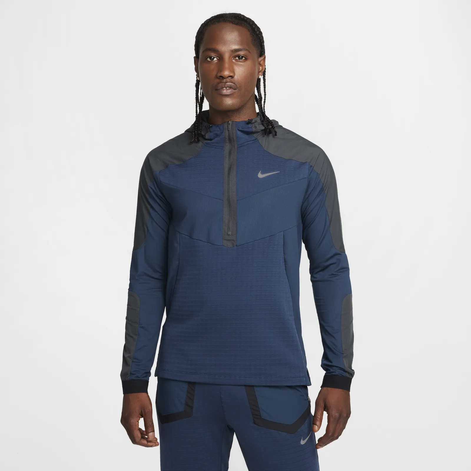 NIKE LONG SLEEVE RUNNING TSHIRT BLUE