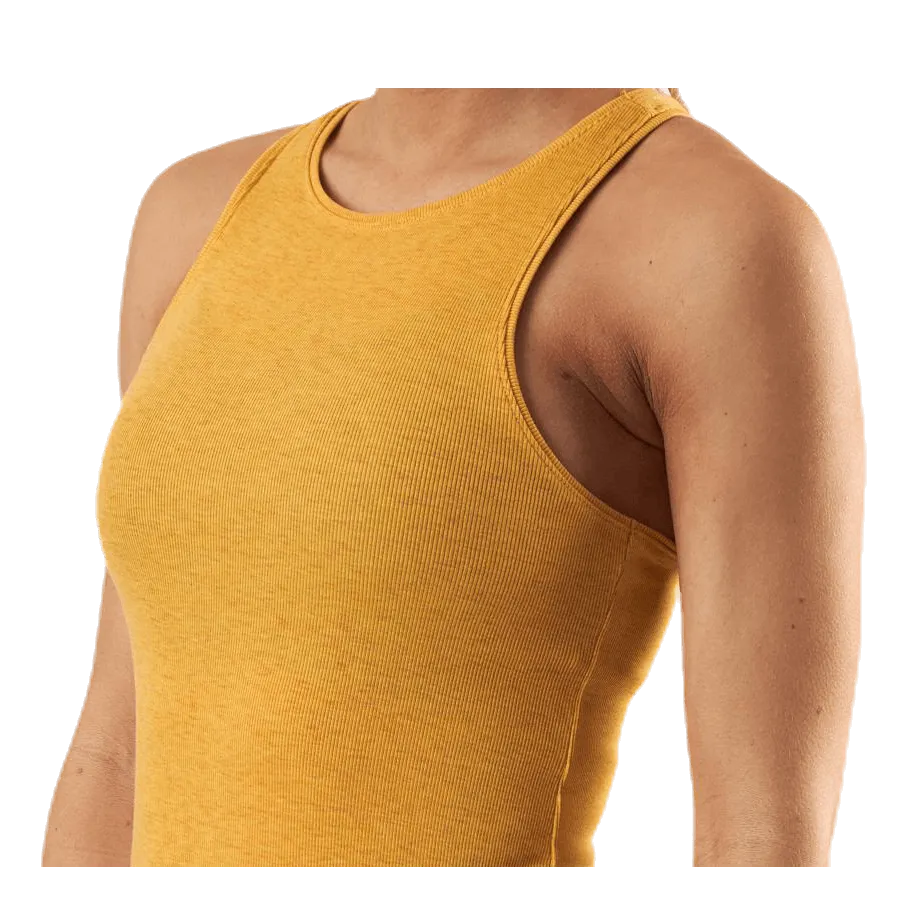 Nike Yoga Luxe Rib Tank Yellow
