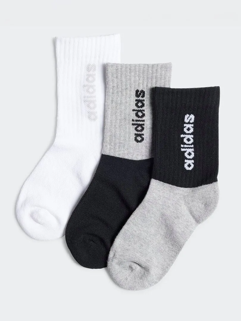 PACK DE 3 PARES DE CALCETINES 'ADIDAS'  GRIS