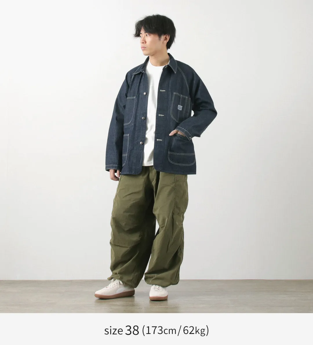 PAGE DAY / 40's WW2 Modelo Coverall Chaqueta