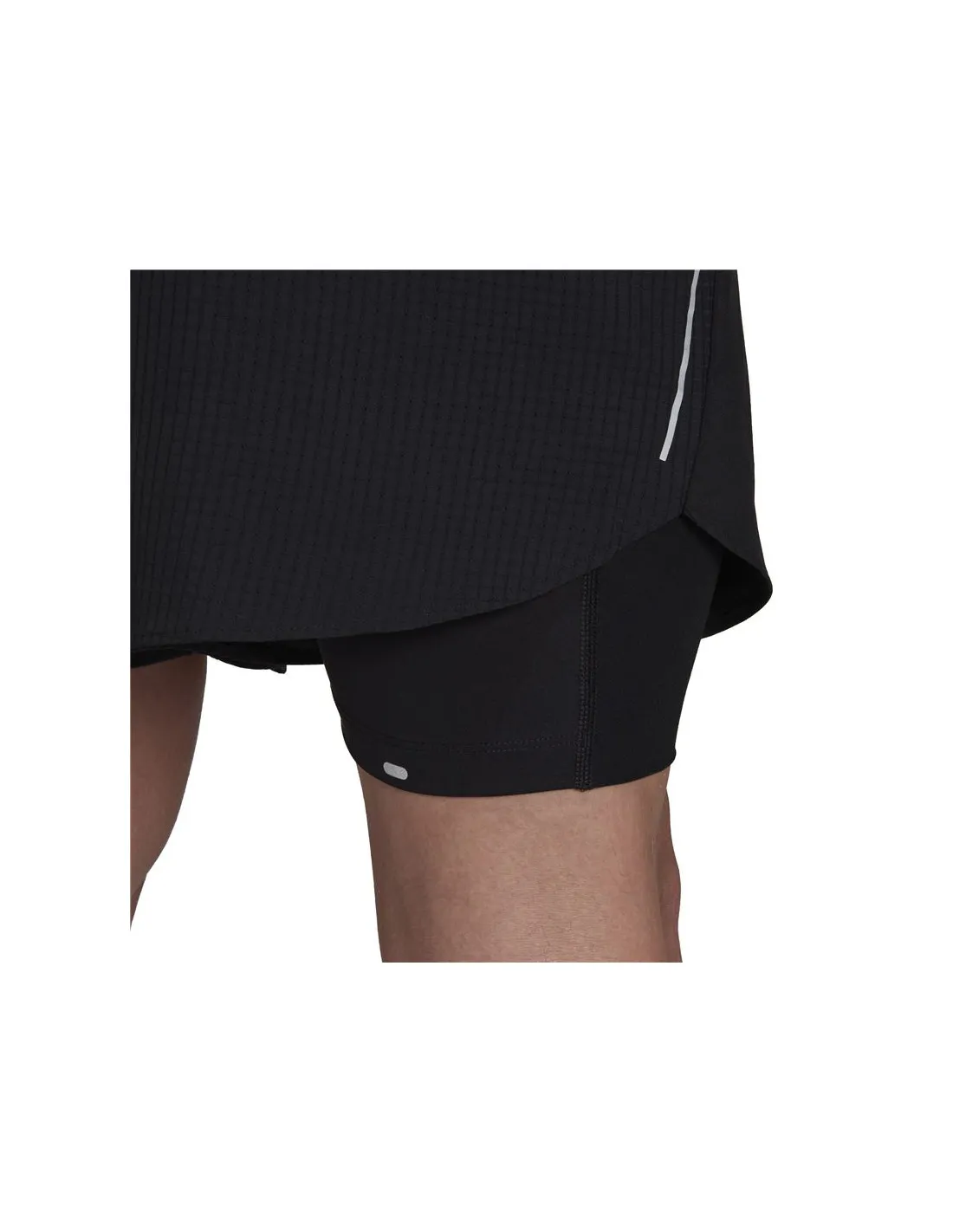 PANTALONES CORTOS DE RUNNING ADIDAS TWOINONE M BLACK