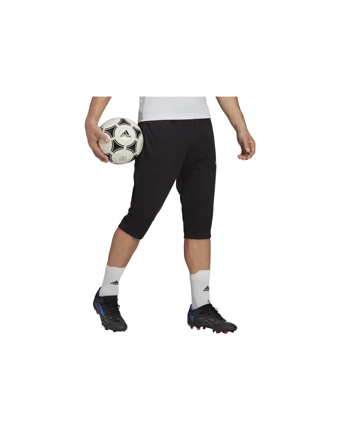 Pantalones de fútbol adidas Entrada 22 3/4 M Black