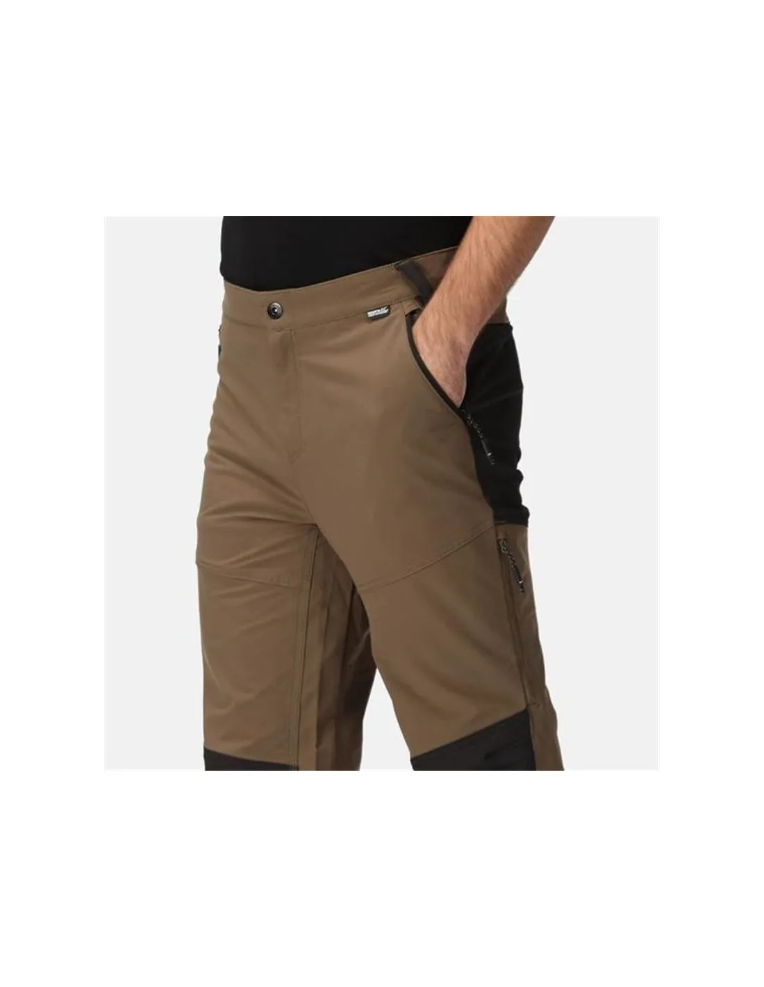 Pantalones de Montaña Regatta Questra V Crocodil/Blk Hombre