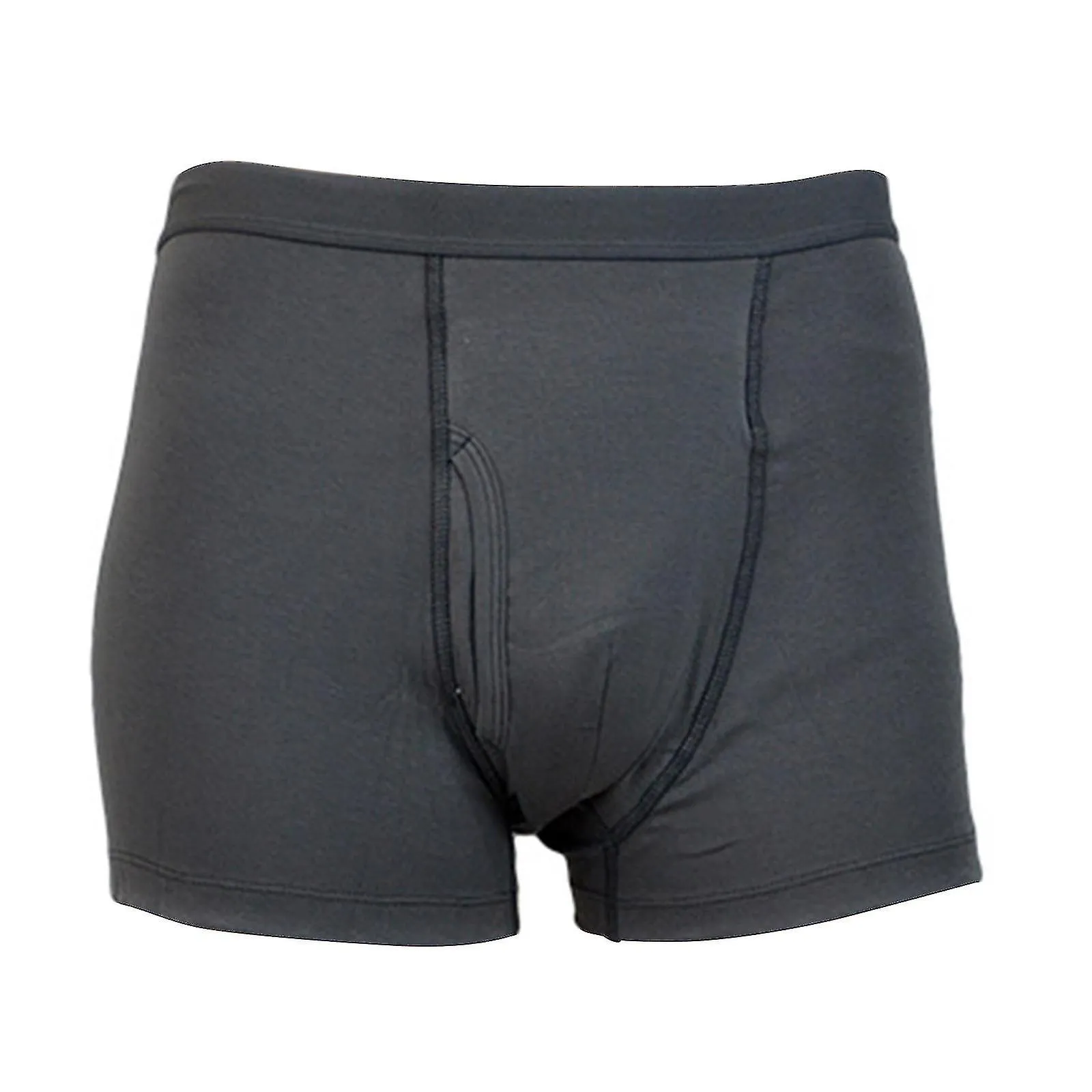 Pantalones para incontinencia Calzoncillos boxer para hombre Algodón lavable Gris reutilizable