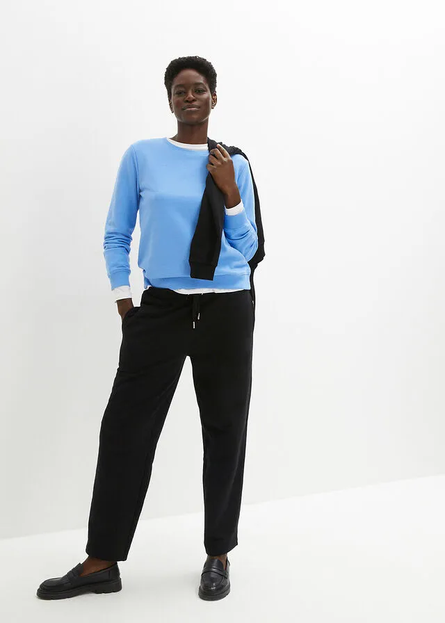 Pantalón de chándal Essential con corte ancho Negro