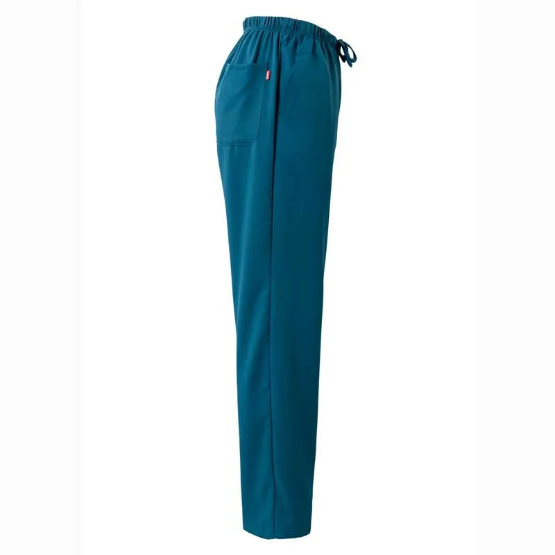 PANTALóN LABORAL DE MICROFIBRA AZUL OCéANO CON GOMA Y CINTAS  VELILLA