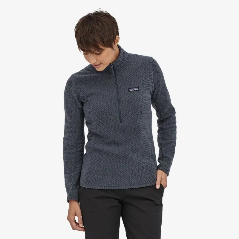 PATAGONIA R1 Air Zip Neck Half Zip Fleece (Negro) Mujer