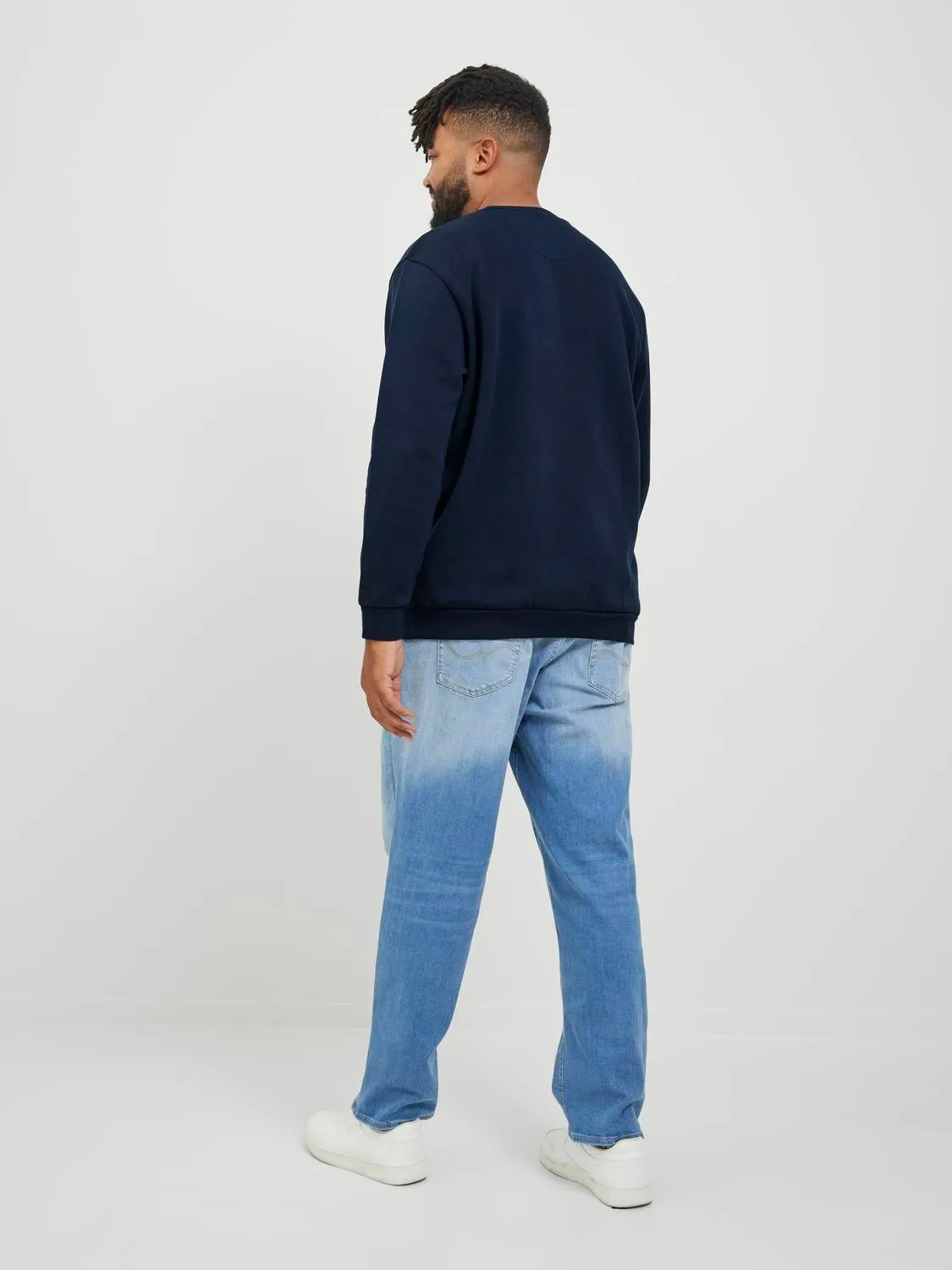 Plus Sudadera Liso | Azul oscuro | Jack & Jones®