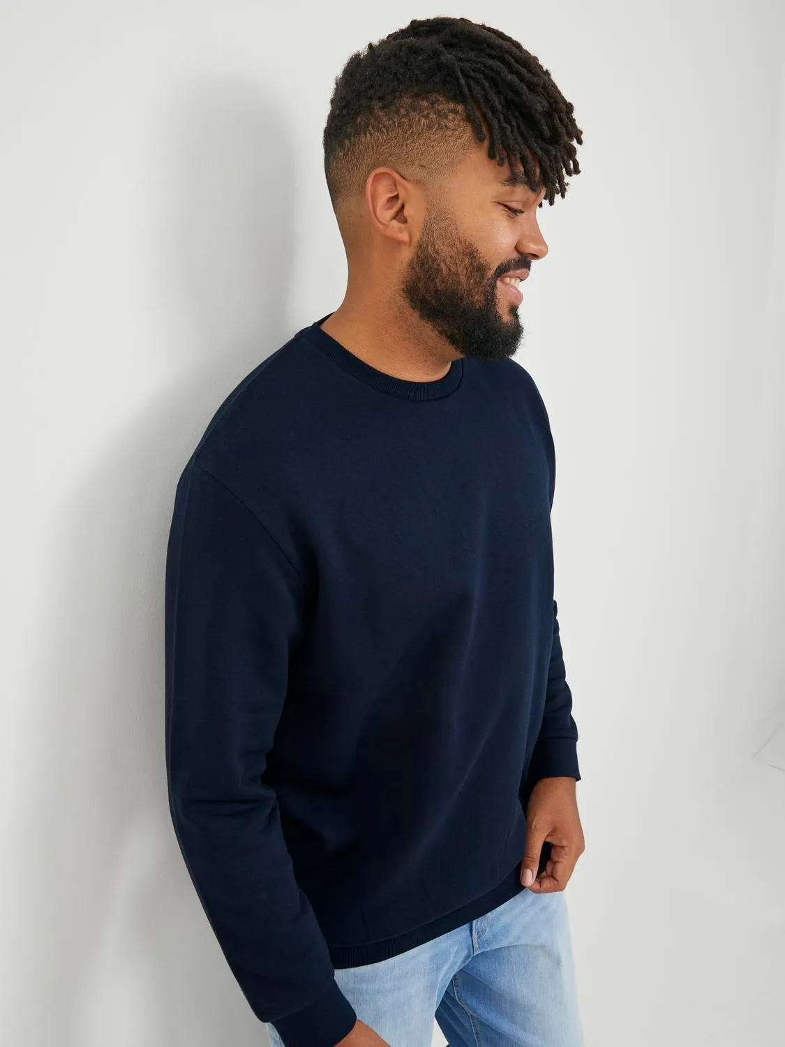 Plus Sudadera Liso | Azul oscuro | Jack & Jones®