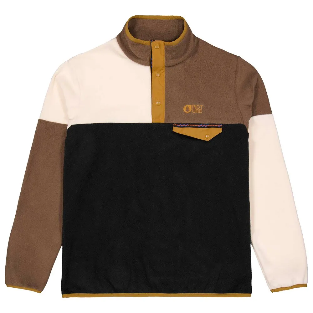Polar Picture Arcca 1/4 Fleece Black Vanilla Cocoa