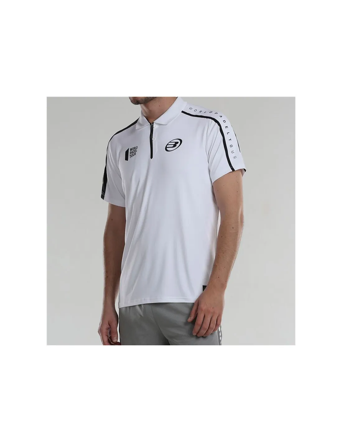 Polo de Pádel Bullpadel Liceo Blanco Hombre