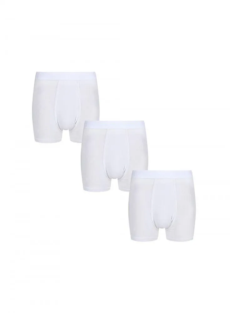 Pringle Of Scotland Pringle Pack 3 Hombre Pringle 95% Modal Hipster Trunks Blanco