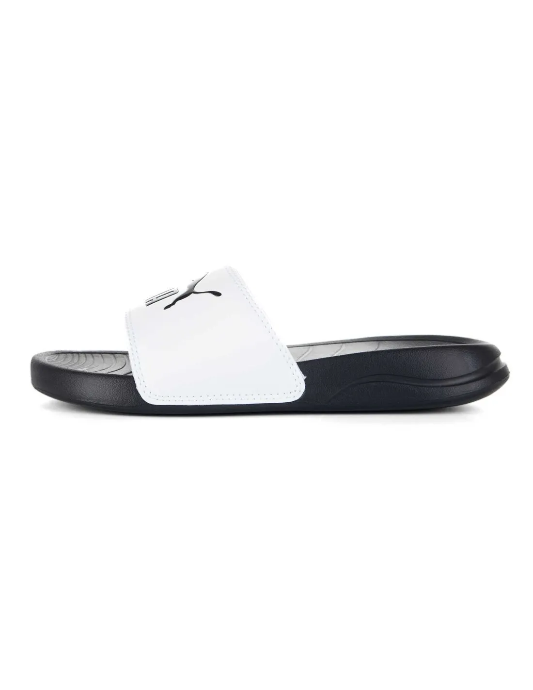 PUMA  CHANCLAS NEGRAS Y BLANCAS POPCAT 20 NIñO/A