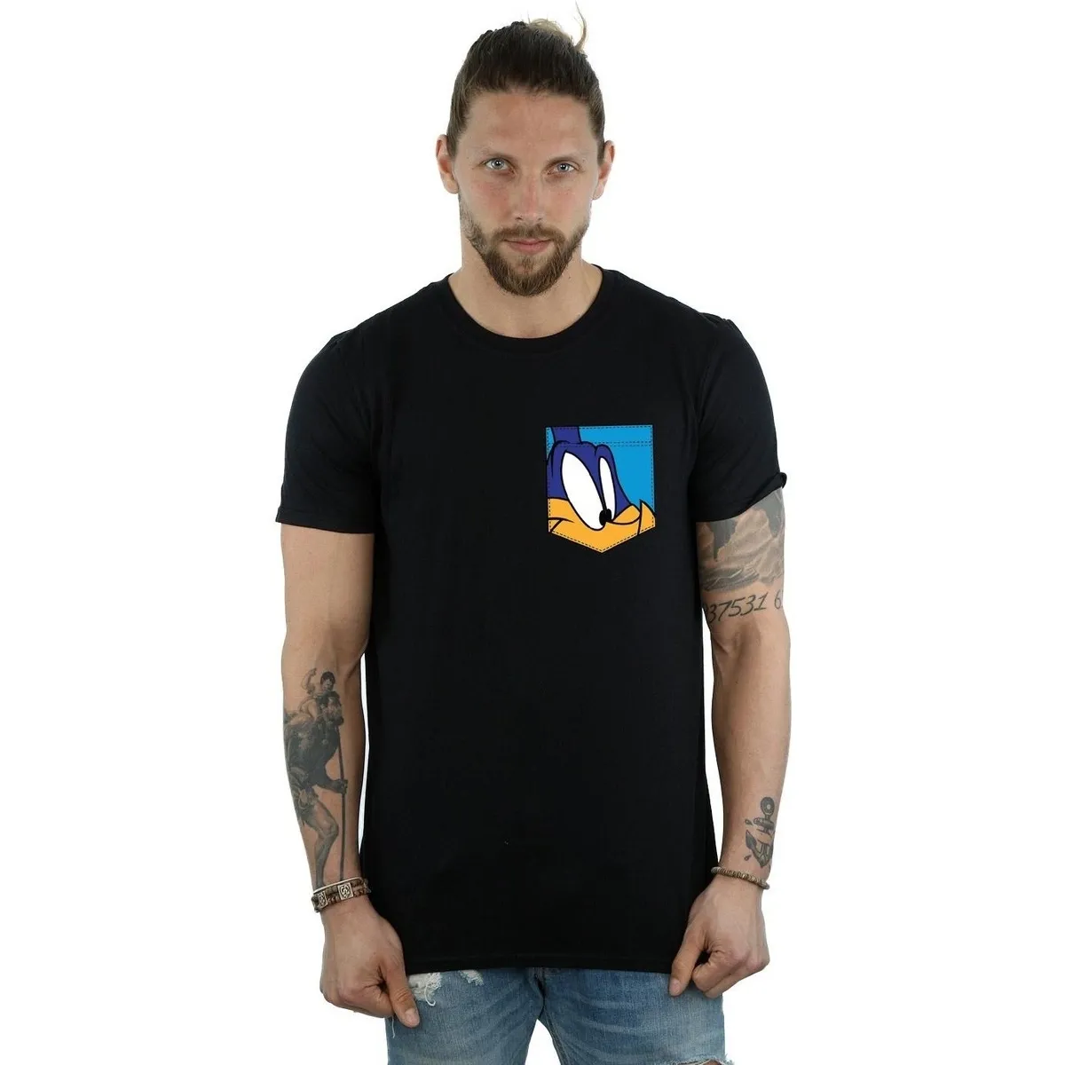Road Runner Face Faux Pocket