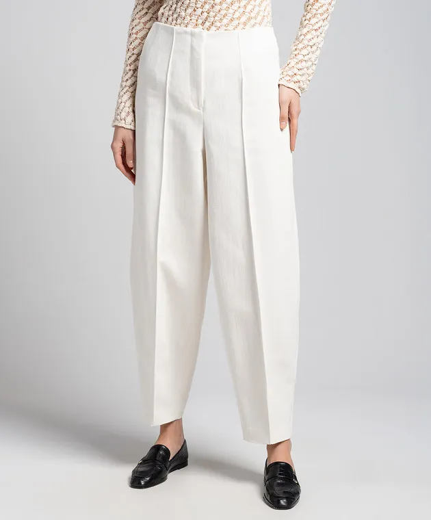Rohe White pants made of wool