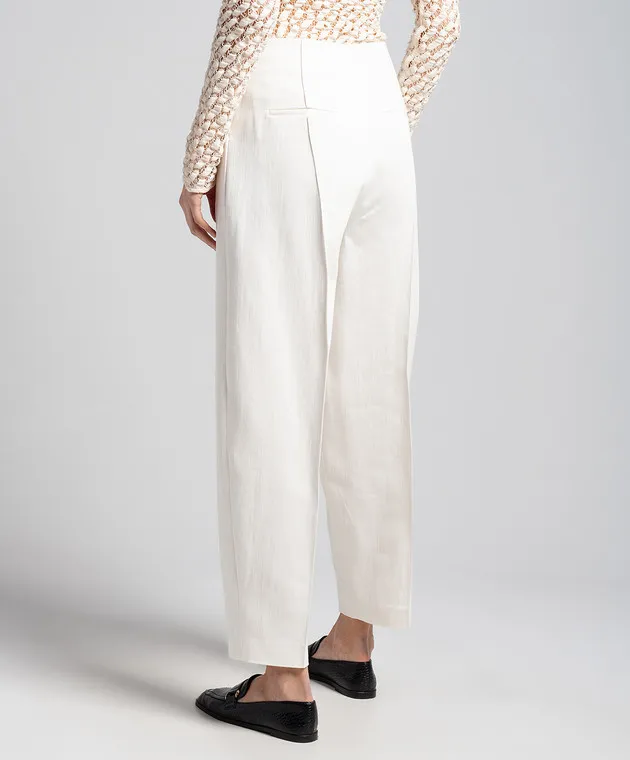 Rohe White pants made of wool