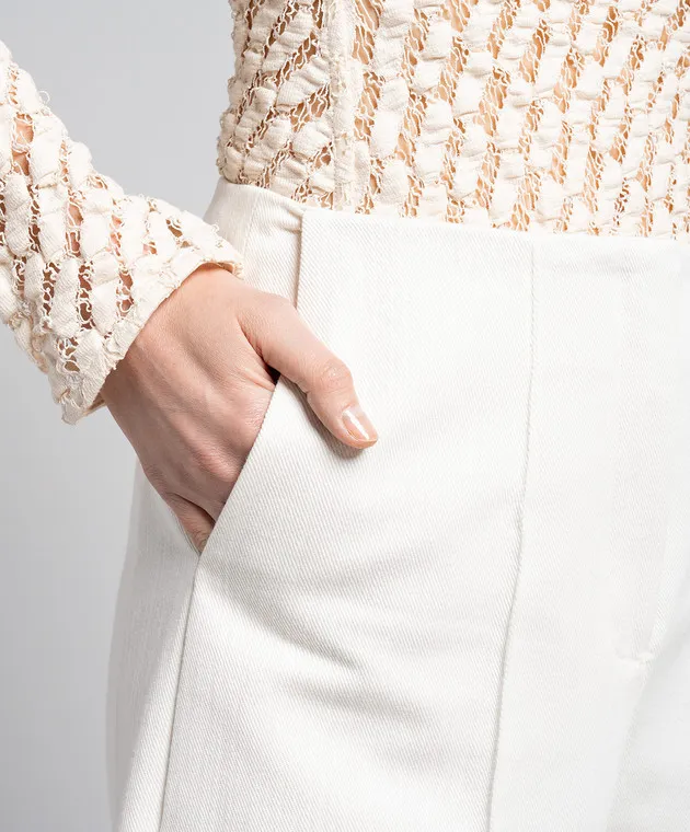 Rohe White pants made of wool