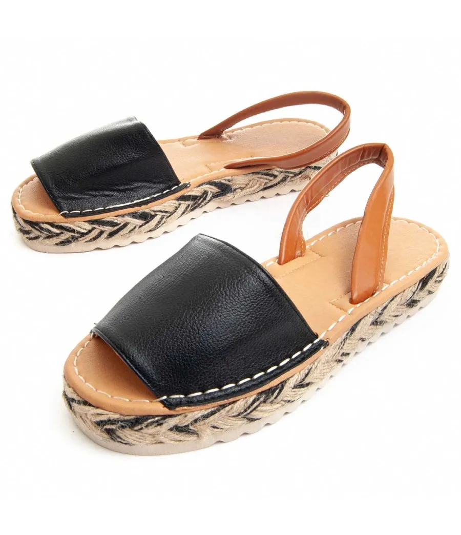 Sandalia Casual Para Mujer  Montevita  Sandsum8  89045 Negro