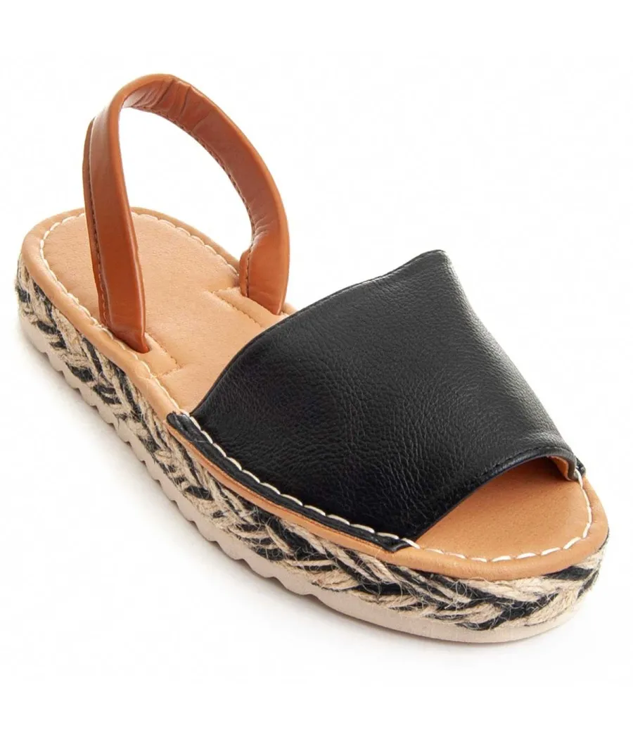Sandalia Casual Para Mujer  Montevita  Sandsum8  89045 Negro