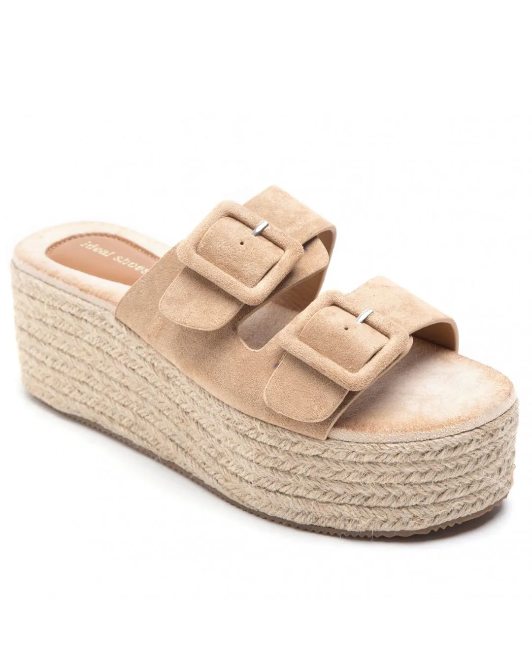 SANDALIA MUJER MULE PLATAFORMA CAMEL  MYRIAM