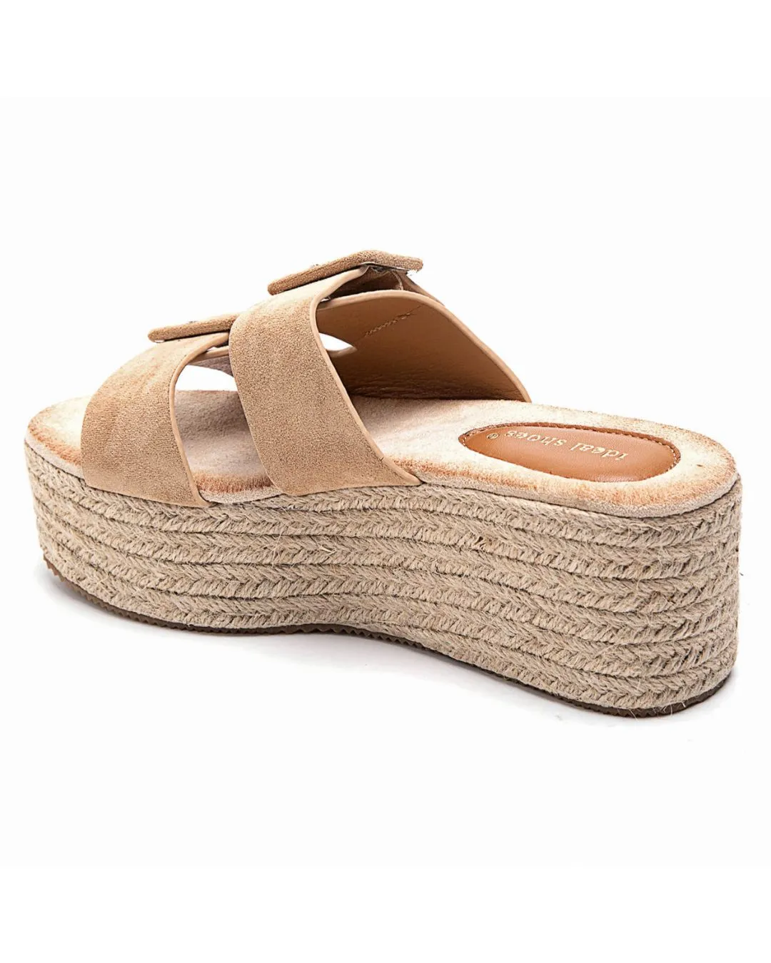 SANDALIA MUJER MULE PLATAFORMA CAMEL  MYRIAM
