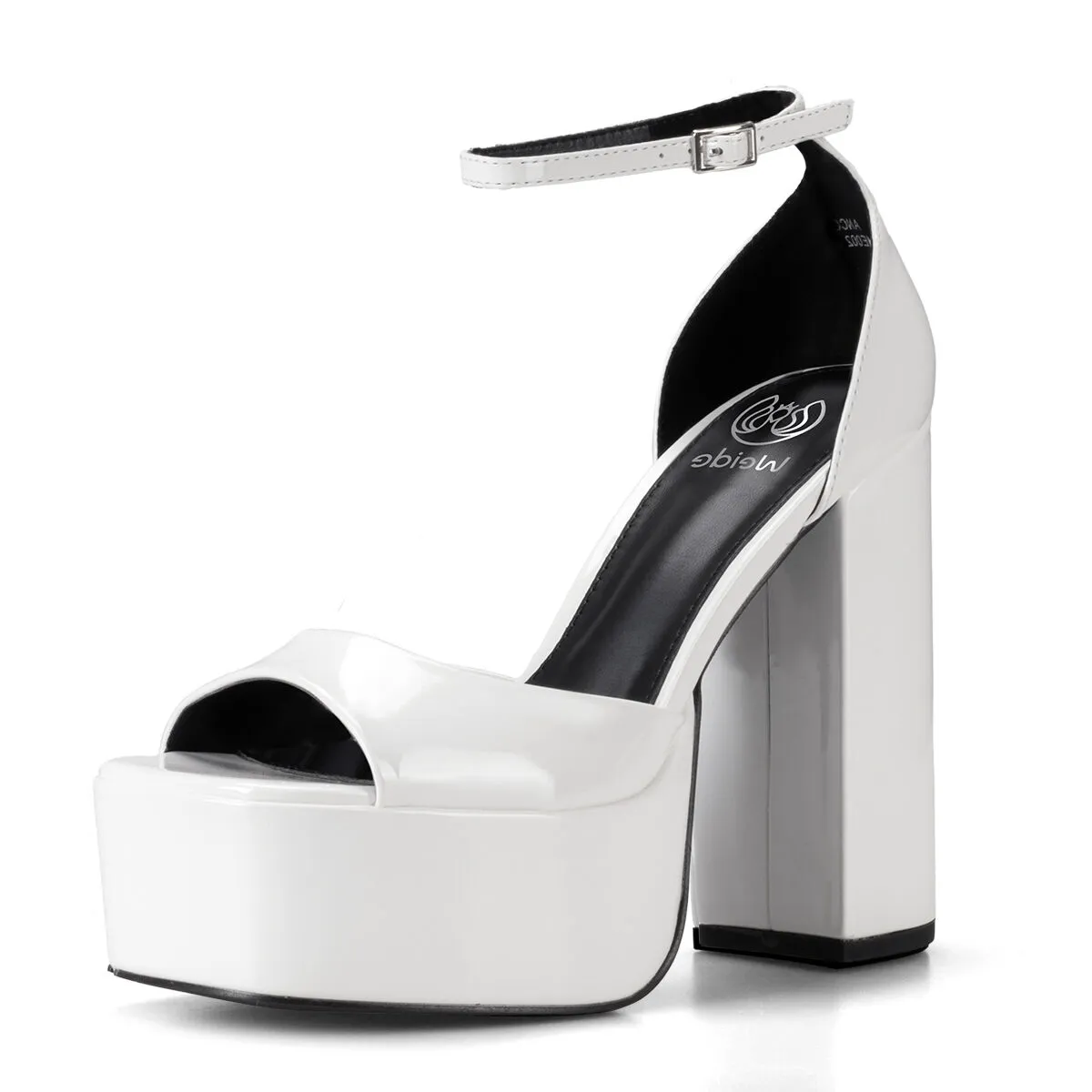 Sandalia Plataforma Blanco Casual Ghe18 Weide