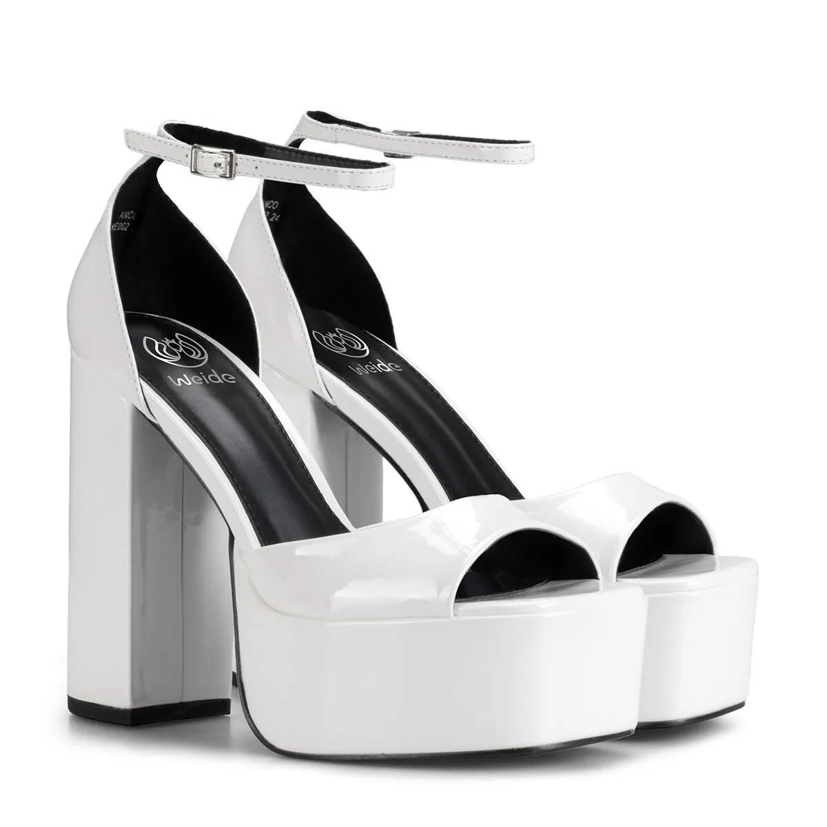 Sandalia Plataforma Blanco Casual Ghe18 Weide