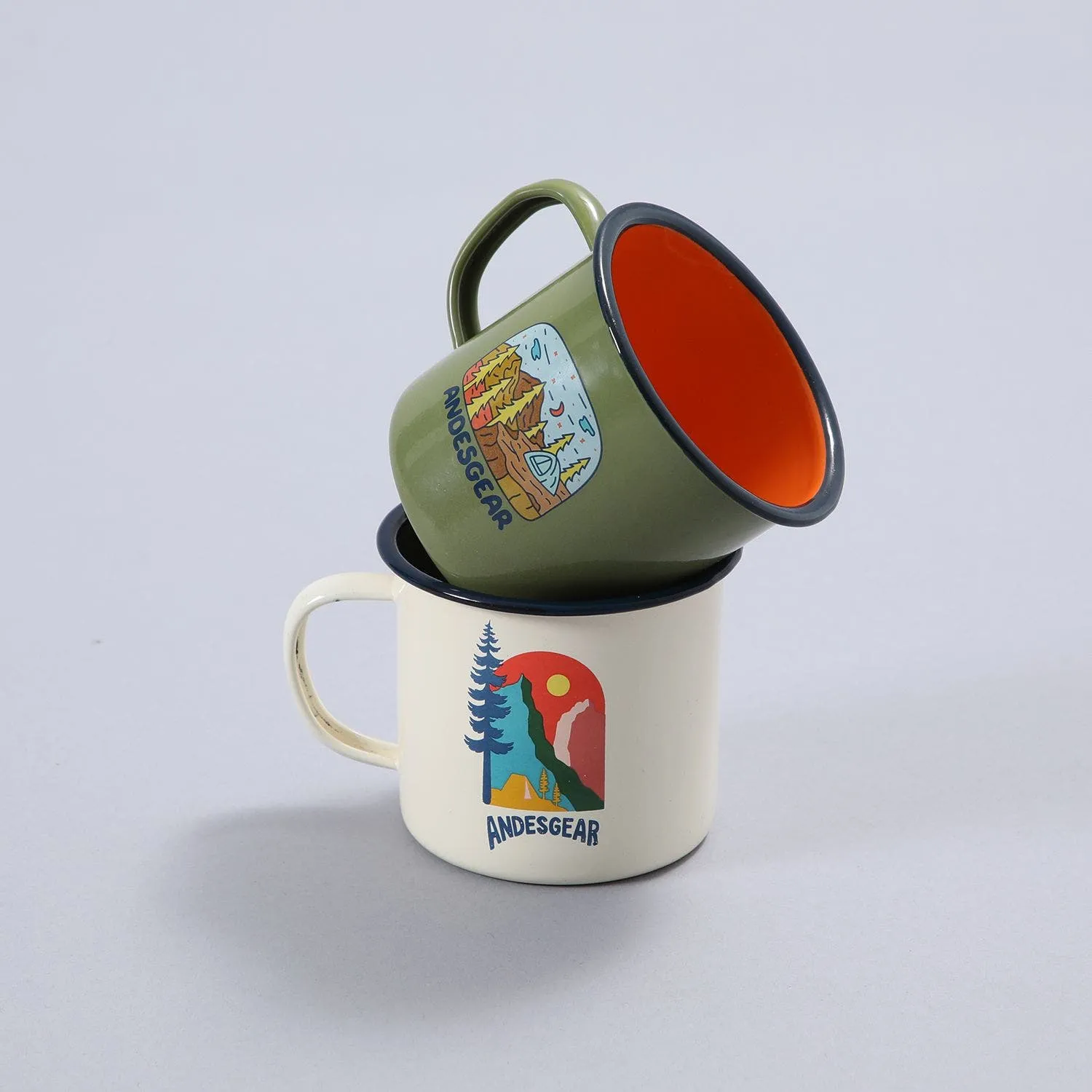 Set 2 Tazas Esmaltadas