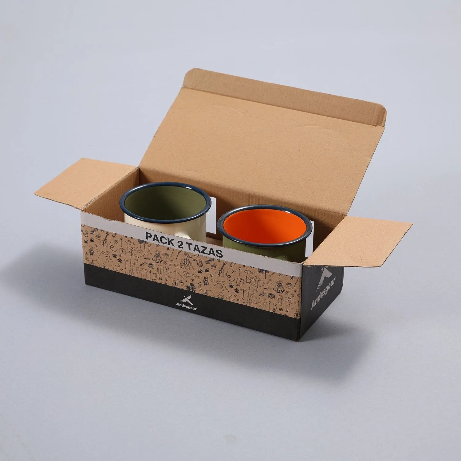 Set 2 Tazas Esmaltadas
