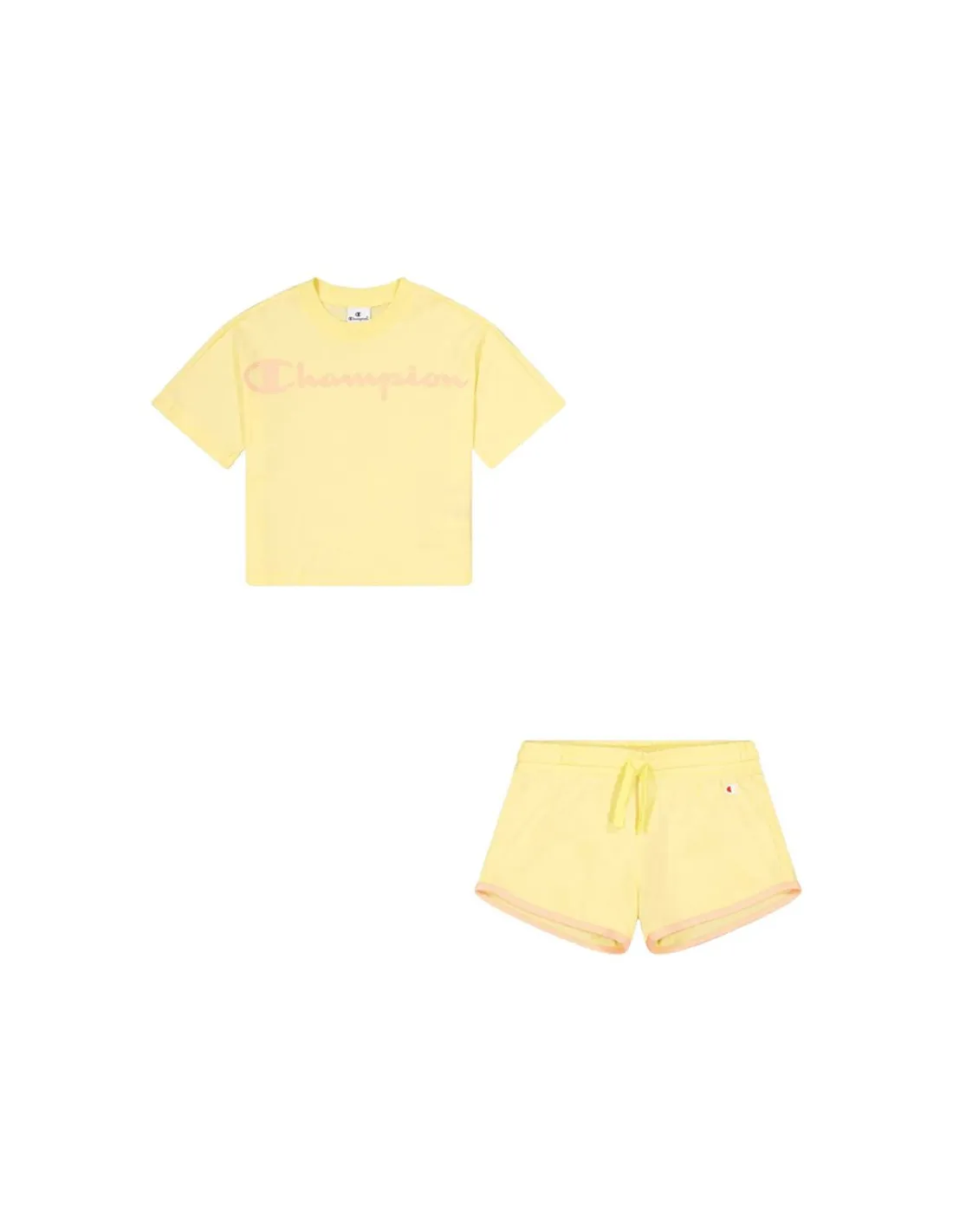 SET CHAMPION 4COTTON TSHIRT AND SHORTS NIñA YW