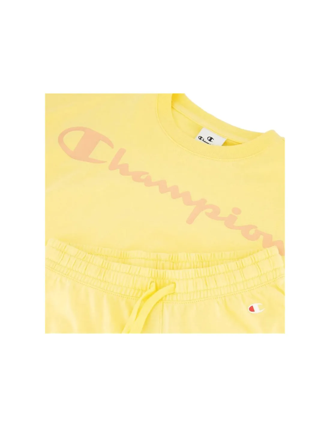 SET CHAMPION 4COTTON TSHIRT AND SHORTS NIñA YW