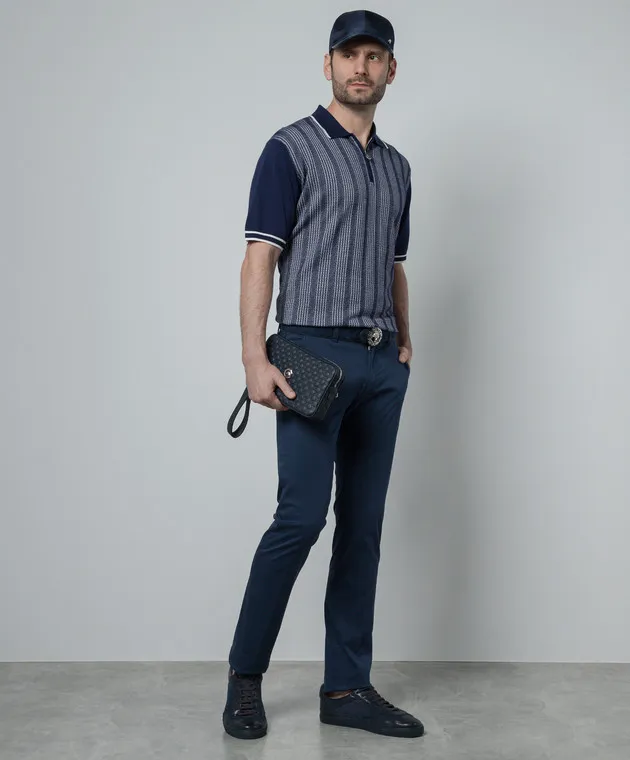 Stefano Ricci Blue pants with logo