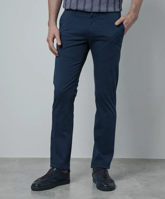 Stefano Ricci Blue pants with logo