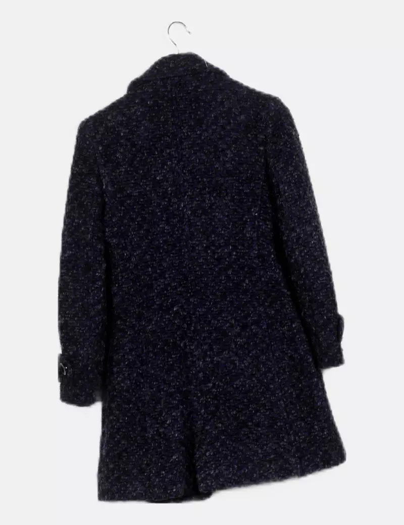 Stradivarius Abrigo azul marino casual