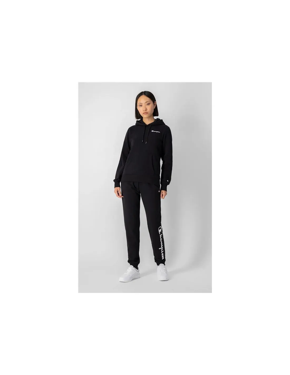 Sudadera Champion Hooded Sweatshirt Mujer Black