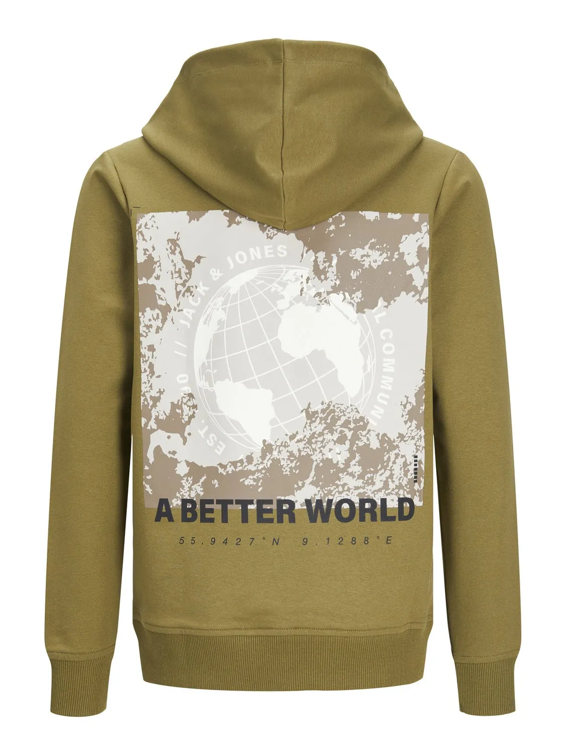 Sudadera con capucha Estampado Junior | Verde intermedio | Jack & Jones®