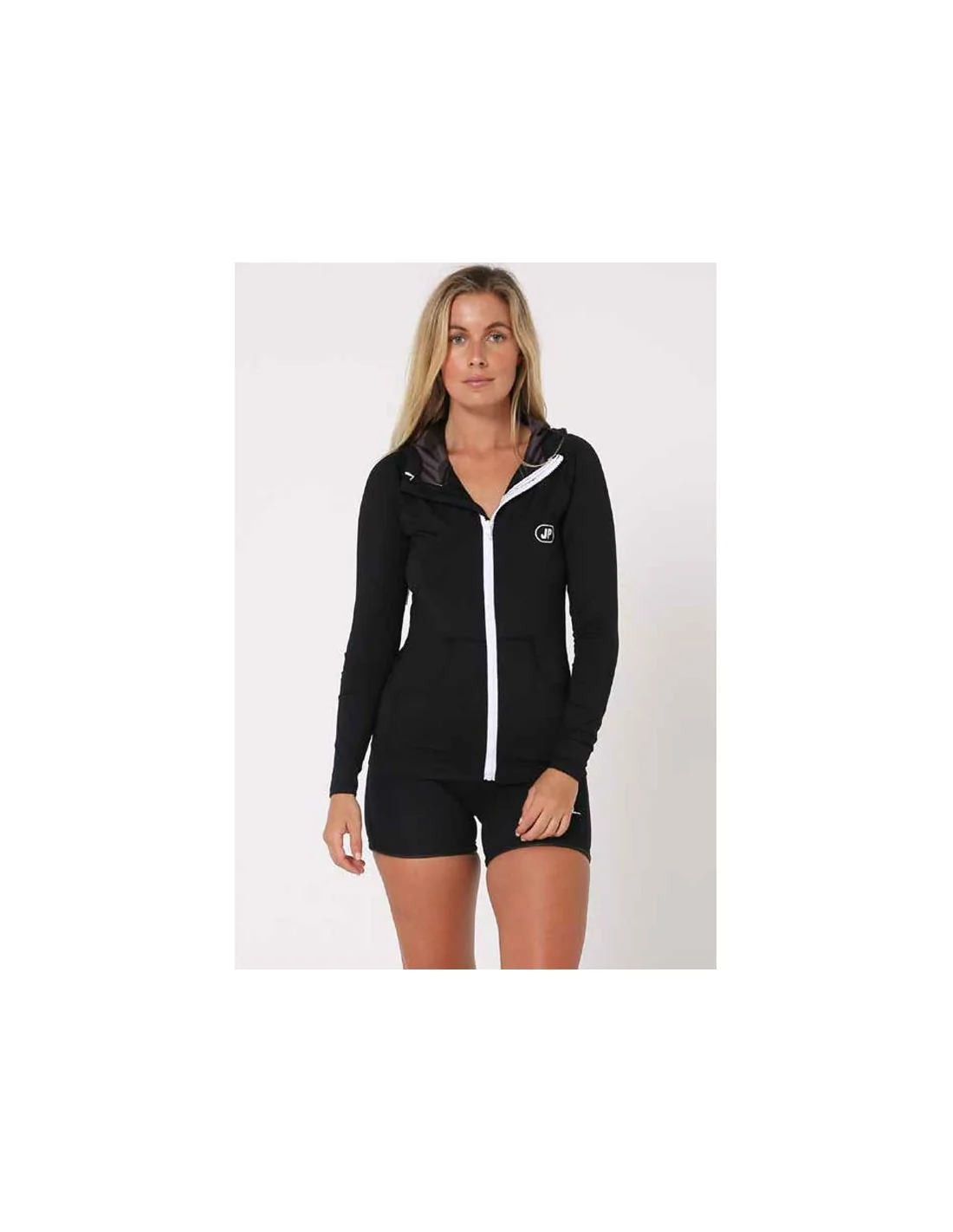 Sudadera Jetpilot Zahra L/S Ladies Hooded Rashie Black