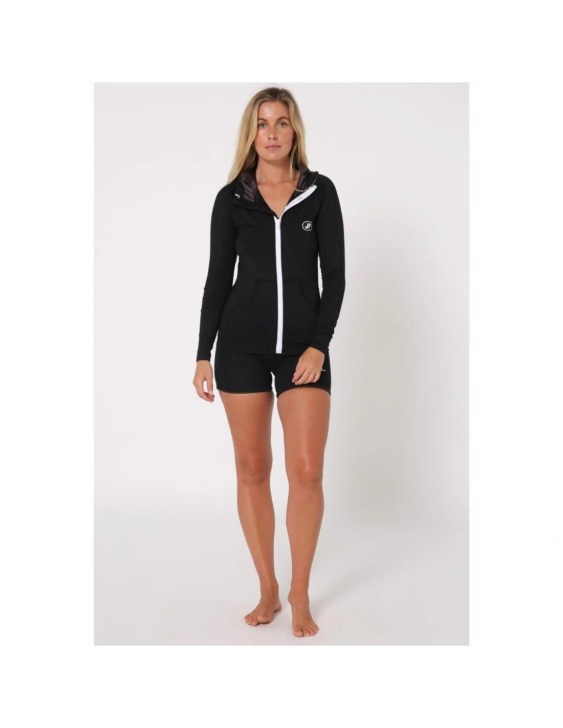 Sudadera Jetpilot Zahra L/S Ladies Hooded Rashie Black