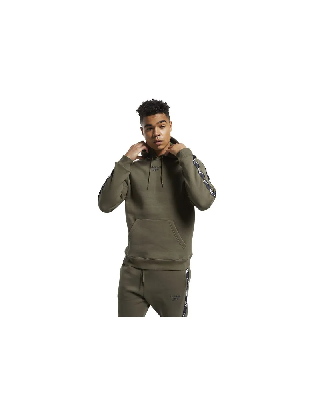 Sudadera Reebok Training Essentials Tape M Army Green