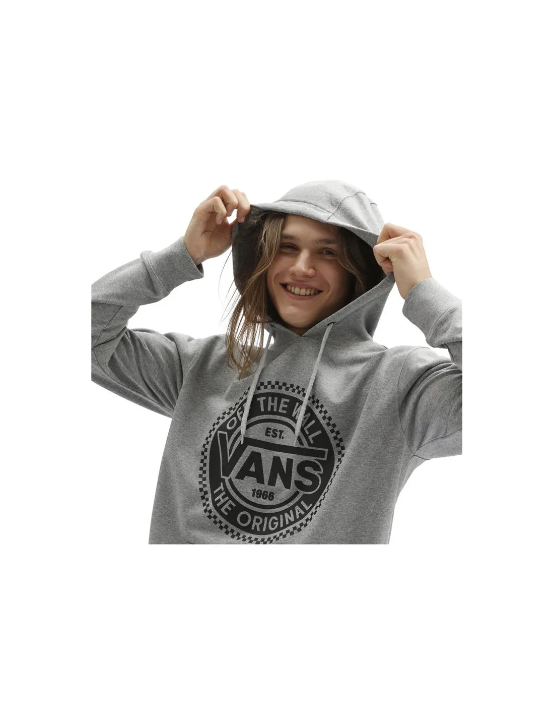 Sudadera Vans Big Chest Lock Up Po M Gray