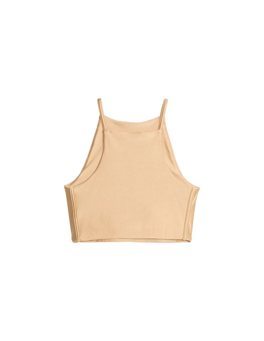 Sujetador deportivo de Fitness Puma T7Iny Crop Mujer Marrón