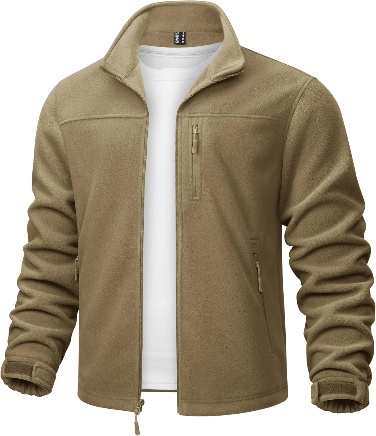TACVASEN Chaqueta de Lana al Aire Libre para Hombres Ropa de Trabajo Chaquetas Térmicas Softshell de Invierno Chaqueta de Campin
