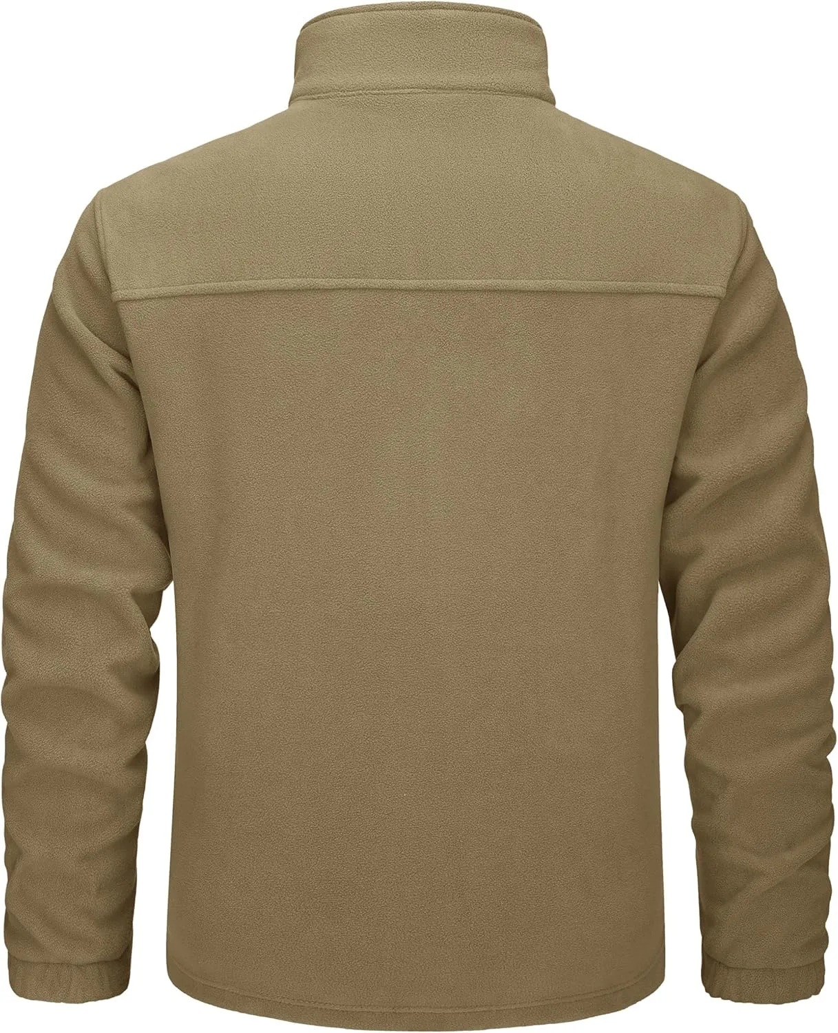 TACVASEN Chaqueta de Lana al Aire Libre para Hombres Ropa de Trabajo Chaquetas Térmicas Softshell de Invierno Chaqueta de Campin