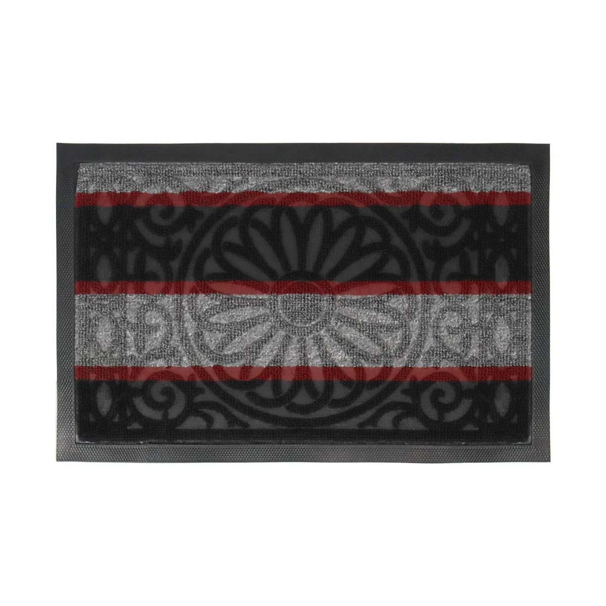 Tapete Decorativo con Diseo de Líneas color Gris con Negro 35x55cm