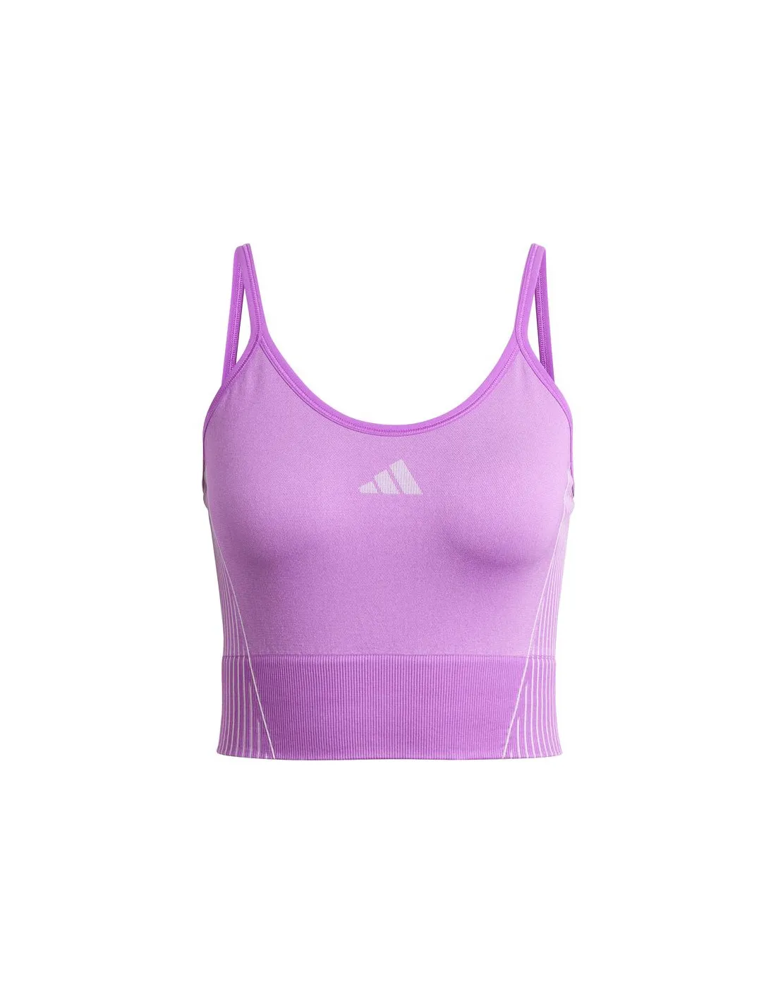 Top de Fitness adidas Knit Top Mujer Morado